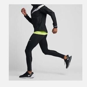 Nike Men's Power Reflect Running Black Tights Pant Size M